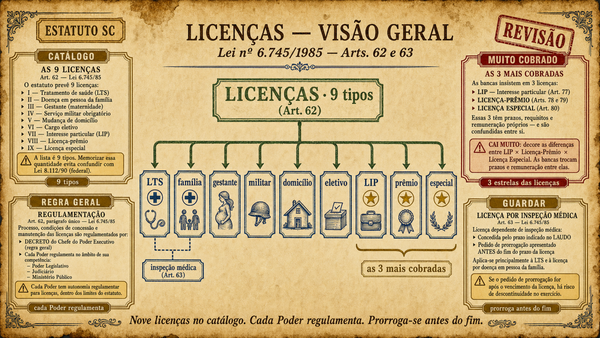 Prévia: Licenças (regras gerais)