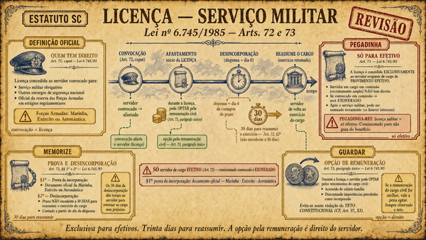 Prévia: Licença para serviço militar