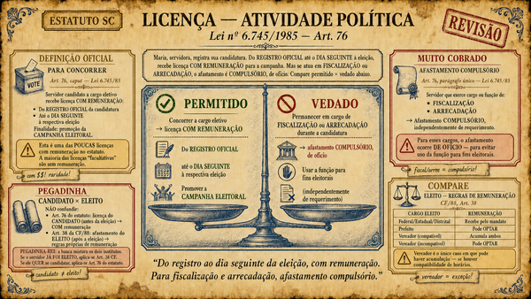 Prévia: Licença para atividade política