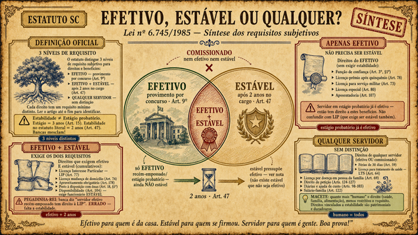 Prévia: Efetivo ou estável